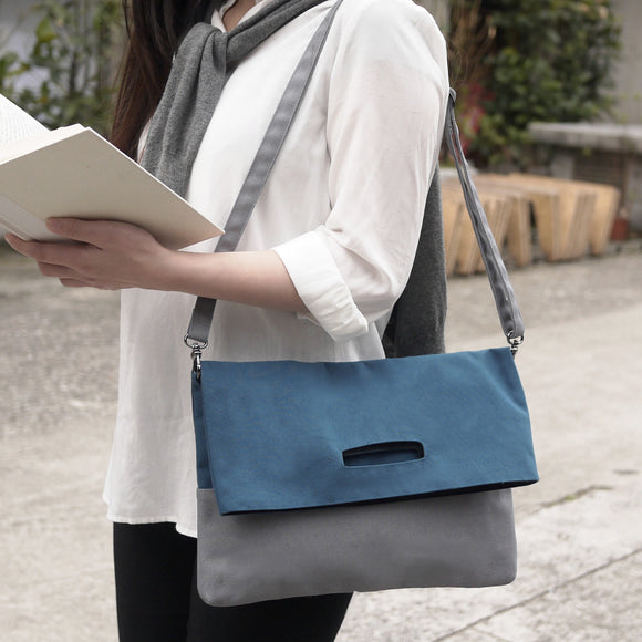 Ultrahard 2-way Handbag - Blue/Grey - Anello Japanese Backpack