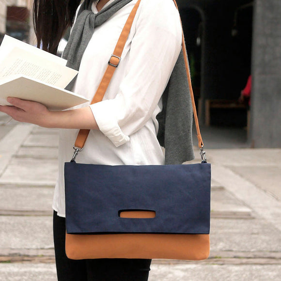 Ultrahard 2-way Handbag - Blue/Brown - Anello Japanese Backpack