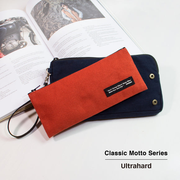 Ultrahard Classic Motto Snap on Pouch - Navy Orange
